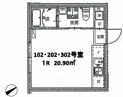 【間取り】 | ディアマンテ糀谷