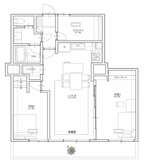 【間取り】 | 晴海アイランドトリトンスクエアビュータワー
