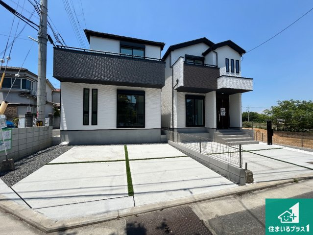 岸和田市八幡町　新築一戸建ての外観|安心の10年保証！外観を美しく保ち、雨水で汚れを落とします！気になることがありましたら、お気軽にお問い合わせください！
