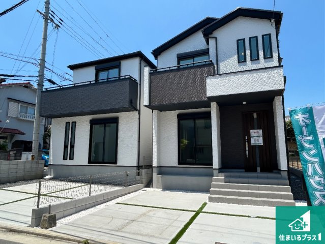 岸和田市八幡町　新築一戸建ての外観|安心の10年保証！外観を美しく保ち、雨水で汚れを落とします！気になることがありましたら、お気軽にお問い合わせください！