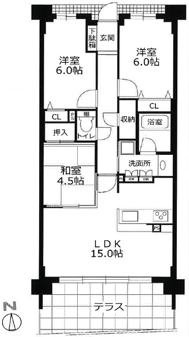 ワコーレ舞子海岸通の間取り