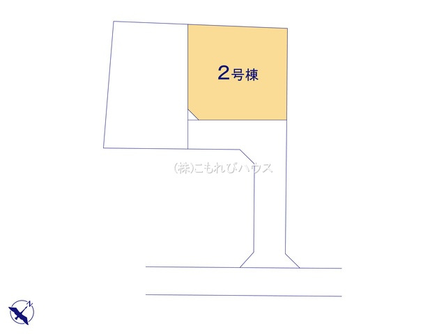鴻巣市人形4丁目　新築一戸建て　2区画　02の区画図|2号棟