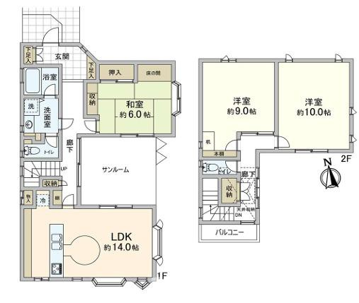 茅ヶ崎市東海岸南３丁目　中古戸建の居間・リビング