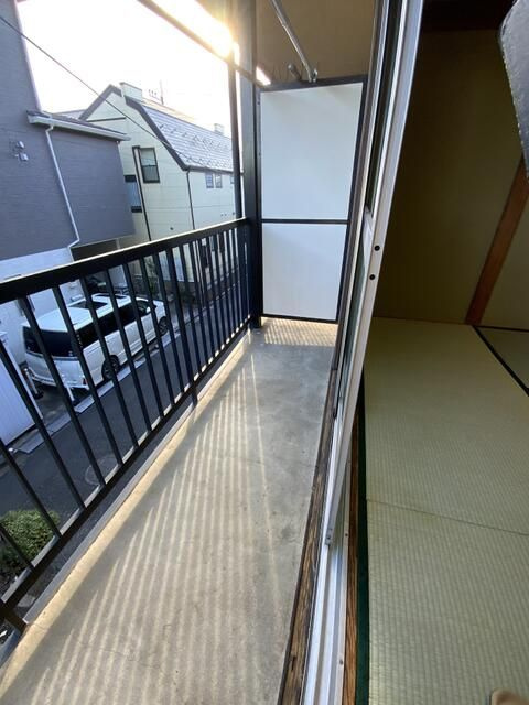 八石荘のバルコニー