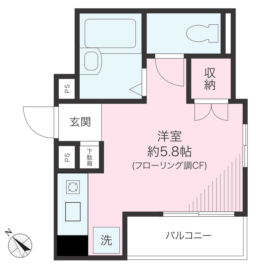 Luch　Hakusanの間取り