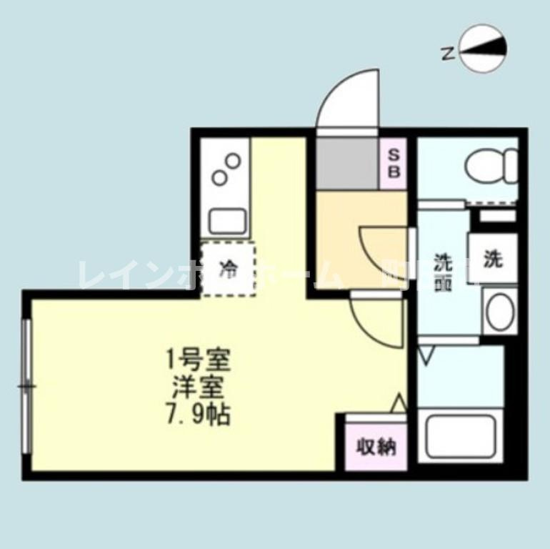 ベイルームルナ橋本※初期費用分割後払いサービス利用可能物件の間取り