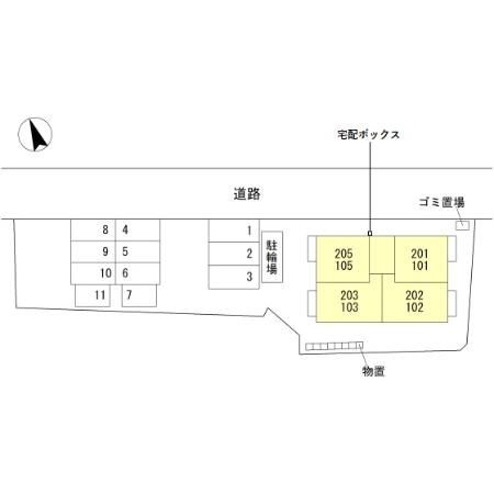 カミナールの区画図