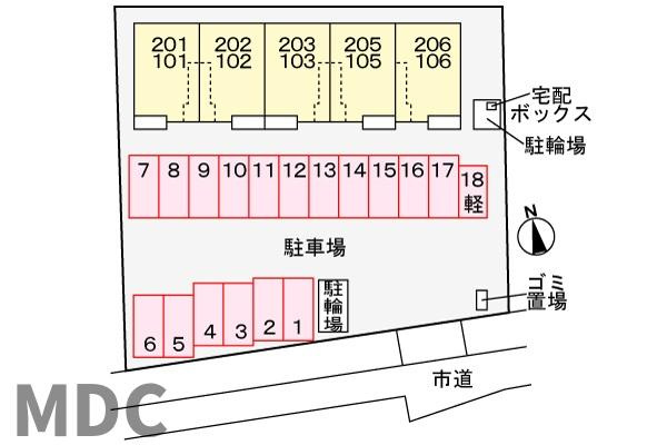 ＦＬＡＴ　Ｙ　Ⅴの駐車場