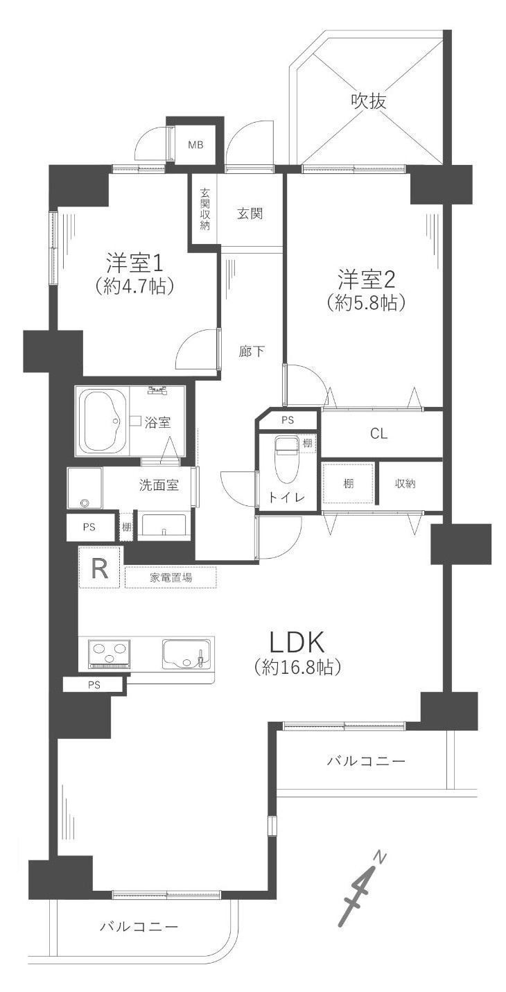 コスモトゥデイの間取り
