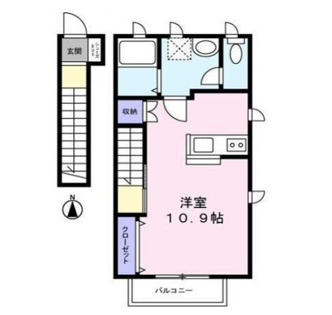 【間取り】 | Fika　C棟