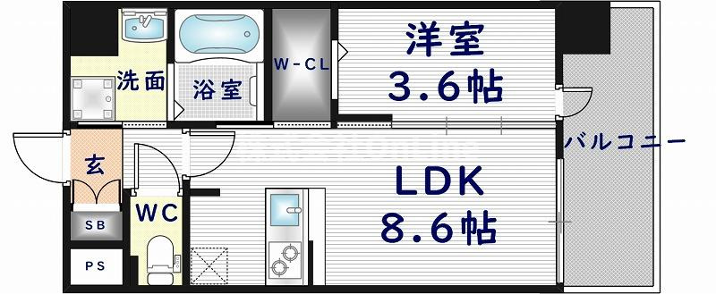 ESTONE　HIGASHIOSAKA（エストワンヒガシオオサカ）の間取り