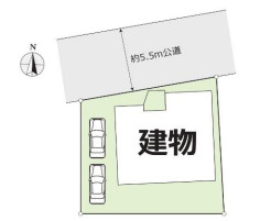 上尾市原市の区画図