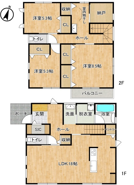 明石市松江字西野82-11の間取り