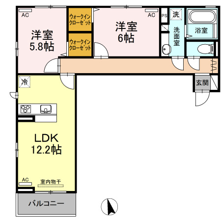 コモドの間取り