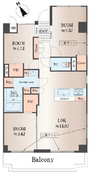 【間取り】 | サンプラザ田園調布