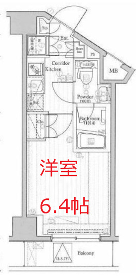【間取り】 | PREMIUM CUBE北品川