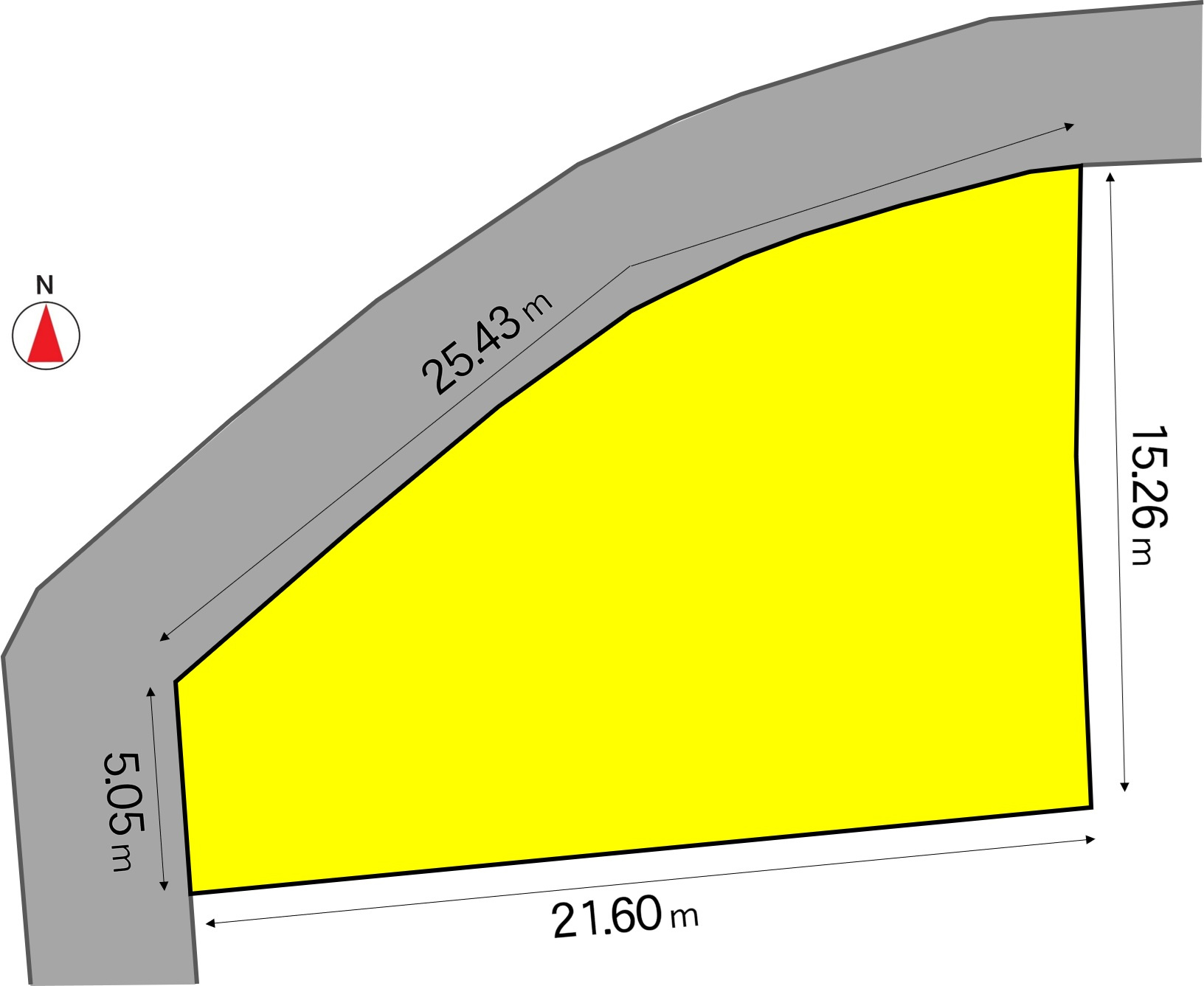 村井町北１丁目売土地の区画図