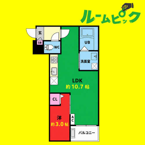 Jack sotoshinⅠ　名古屋市賃貸　仲介手数料無料の間取り