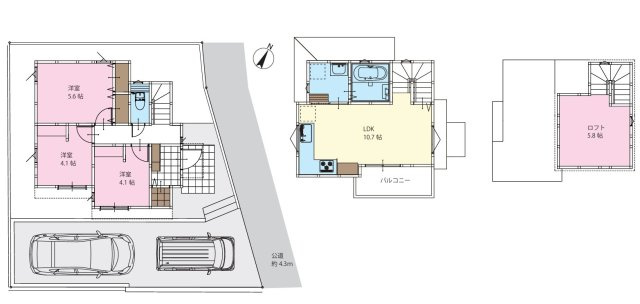 【間取り】 | 藤沢市下土棚 新築戸建 全1棟