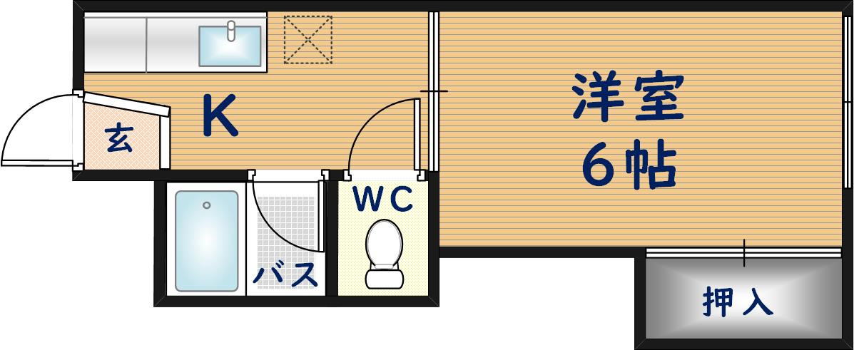コーポ島町の間取り