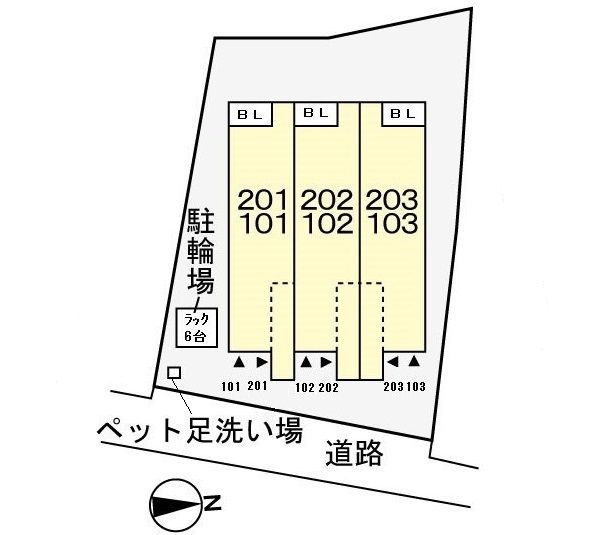 サングレースの駐車場