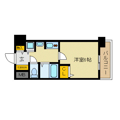 プレサンス東本町の間取り