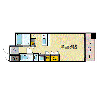 エスリード御堂筋梅田の間取り