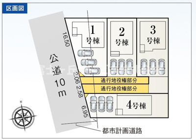 【区画図】 | 豊橋市曙町 26期 新築一戸建て 3号棟 | 3号棟の区画図です
