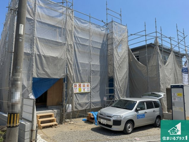 東大阪市東石切町　新築一戸建ての外観|現在の進捗状況です！順調に作業進行中、完成が待ち遠しいです！詳細の間取り等、お気軽にお問い合わせください！