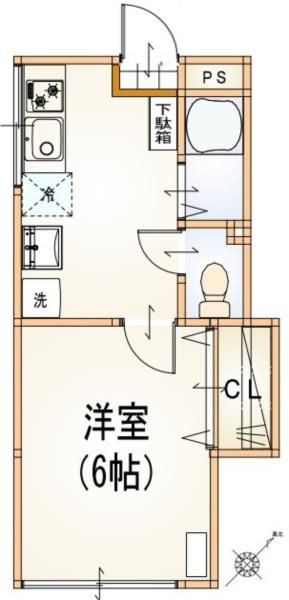 さつきアパートの間取り