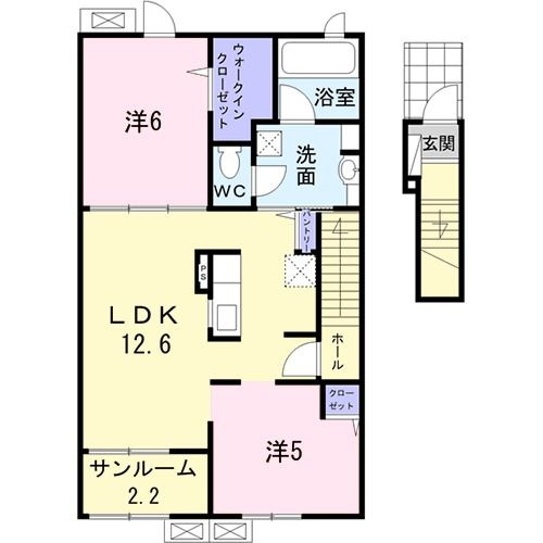 メゾン　ベレット　Ａの間取り