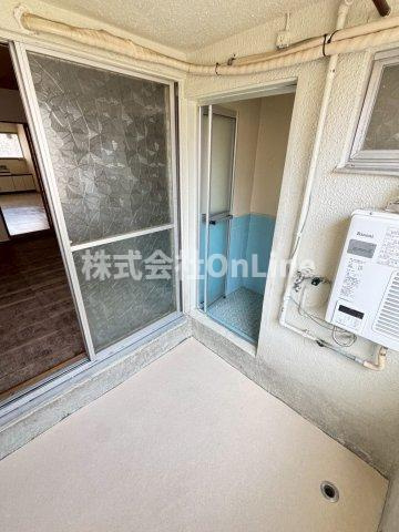 稲田大発マンションのバルコニー