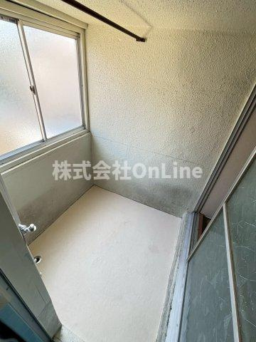 稲田大発マンションのバルコニー