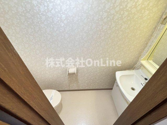 稲田大発マンションの洗面所