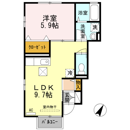エスポワール横須の間取り