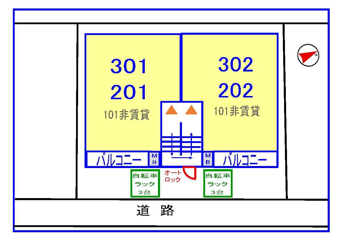 アムールの駐車場