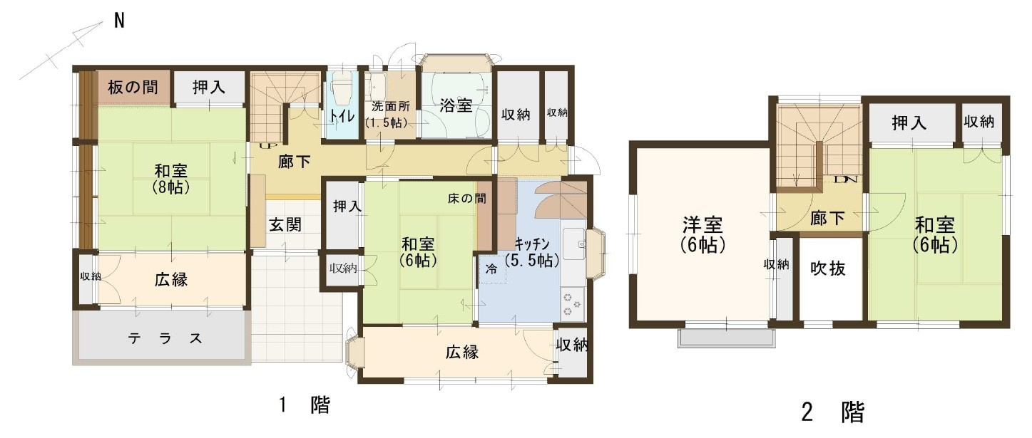 那須塩原市東三島四丁目・売戸建の間取り