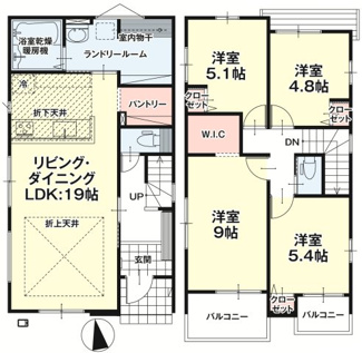 【間取り】 | 郡山市大槻町針生金畑新築一戸建て2棟