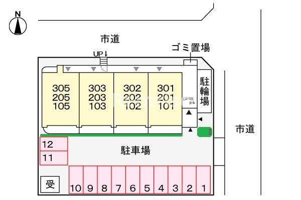 セルフィ・Ｔの区画図