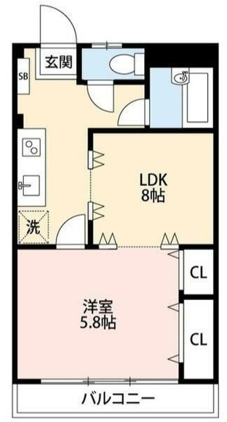 ベルクレール新宿の間取り