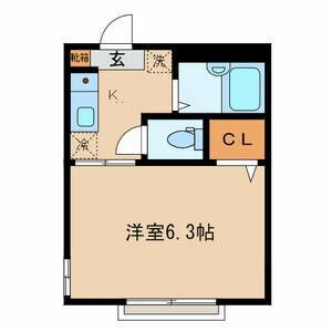 メゾン・ド・ヴェルの間取り|間取りです。