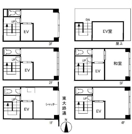 石橋町ビルの間取り