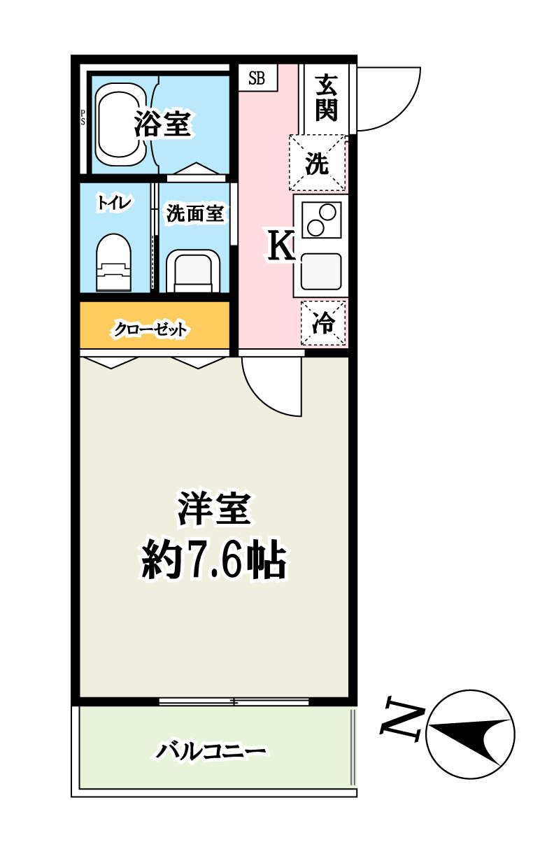 Pine Da Casa三郷中央Aの間取り
