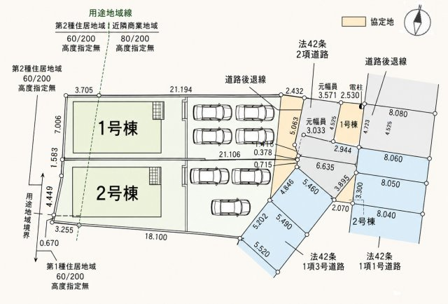 半田市住吉町6丁目の区画図