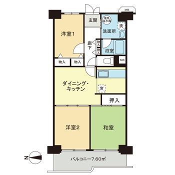 横浜スカイハイツの間取り