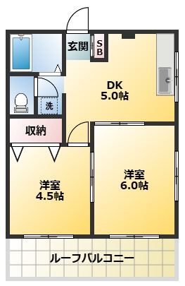 ホワイトハイツ川口ビルの間取り