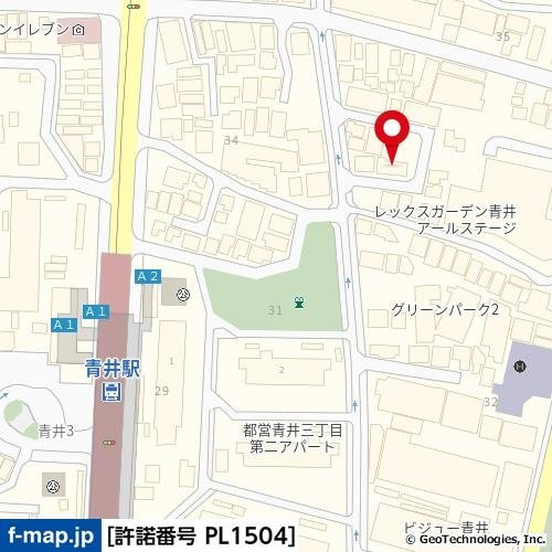 トレピアーニ青井の地図