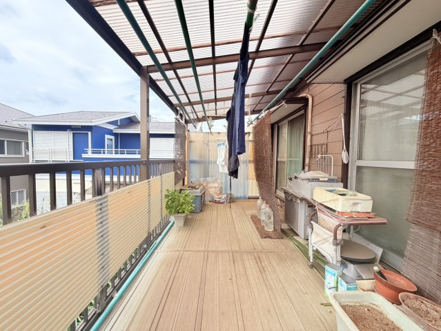 牛久市田宮2丁目中古物件のバルコニー