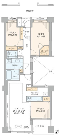 【間取り】 | 碑文谷ヒルズサレジオ通り