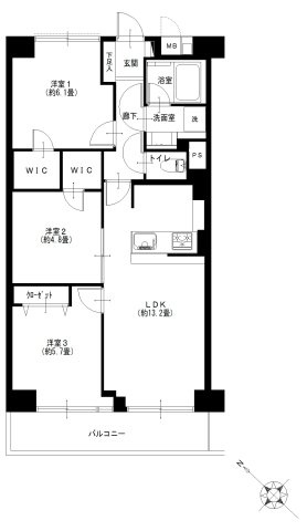 【間取り】 | 豊洲ハイライズ
